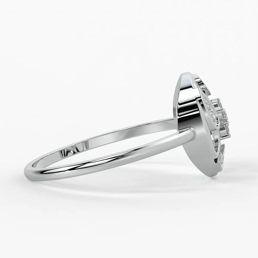 Floral Filigree Ladies Ring