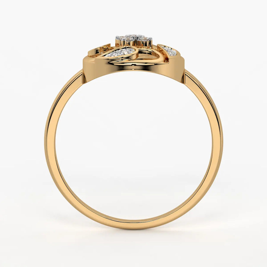 Floral Filigree Ladies Ring