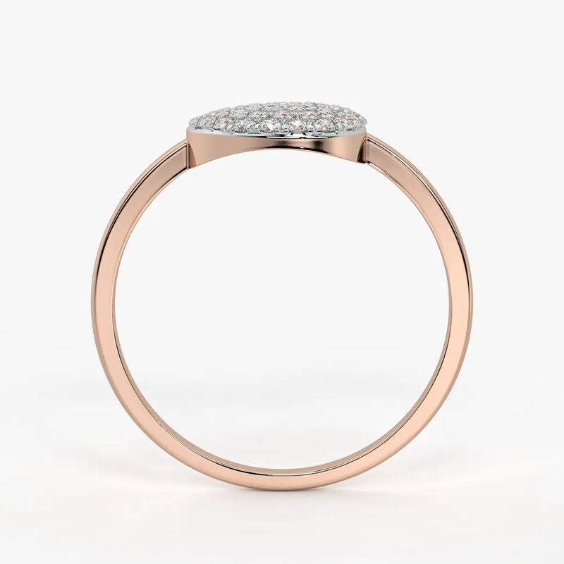 Round Halo Ladies Ring