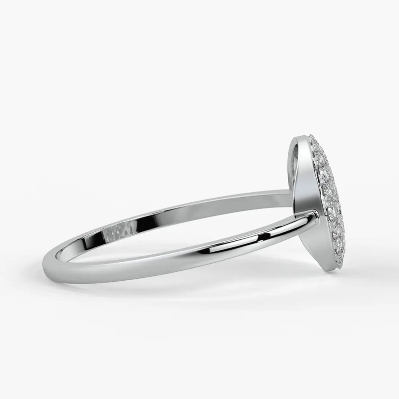 Round Halo Ladies Ring