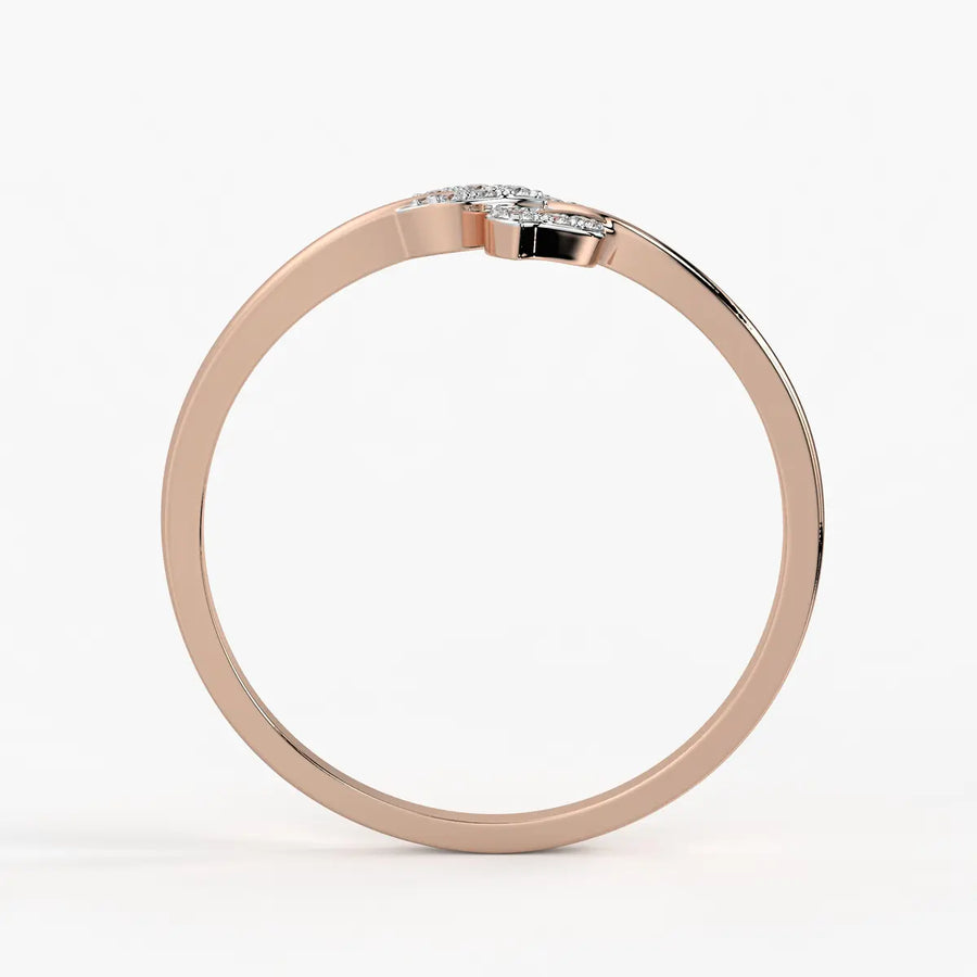 Twin Leaf Ladies Ring