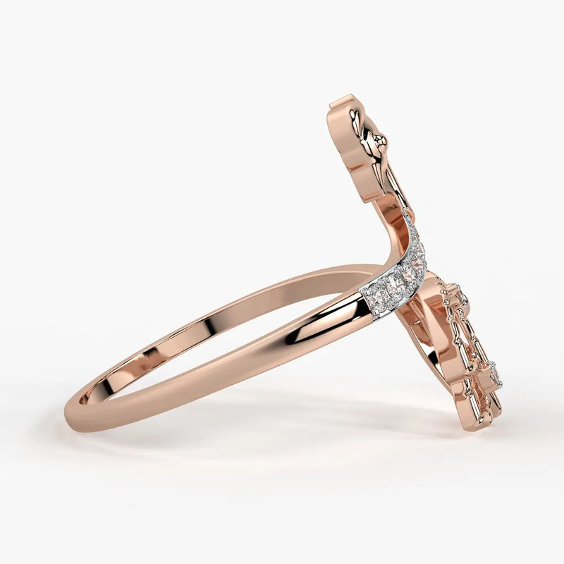 Swan Charm Ladies Ring