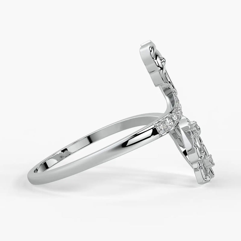 Swan Charm Ladies Ring