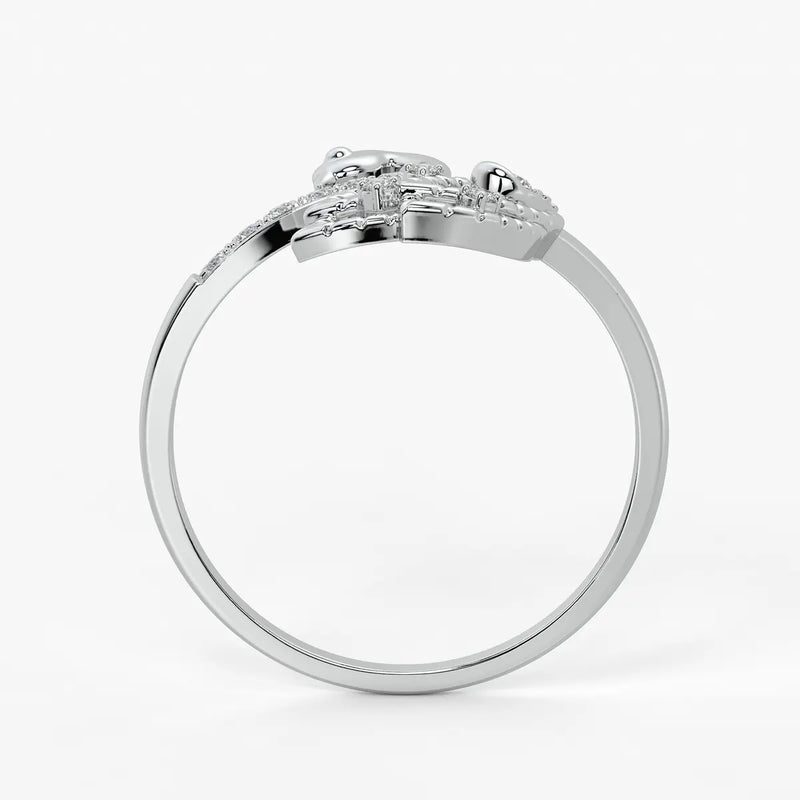 Swan Charm Ladies Ring