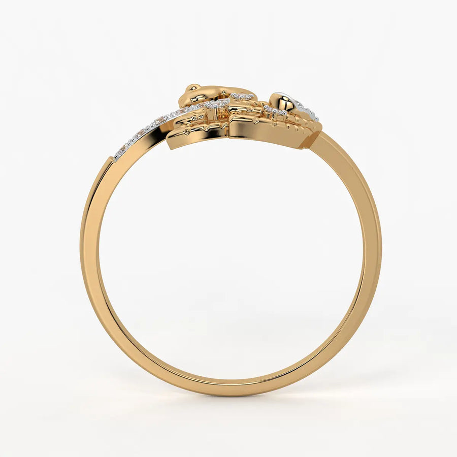 Swan Charm Ladies Ring