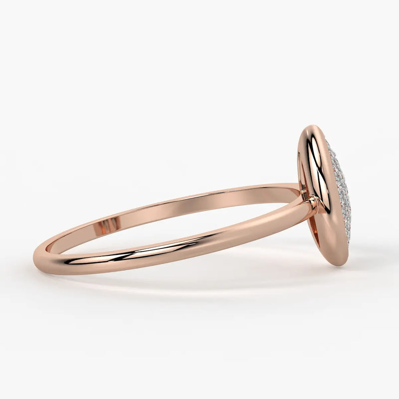 Teardrop Cluster Ladies Ring