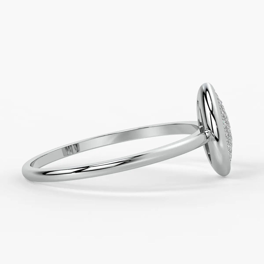 Teardrop Cluster Ladies Ring