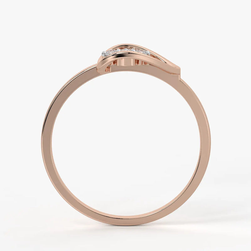 Swirl Cluster Ladies Ring