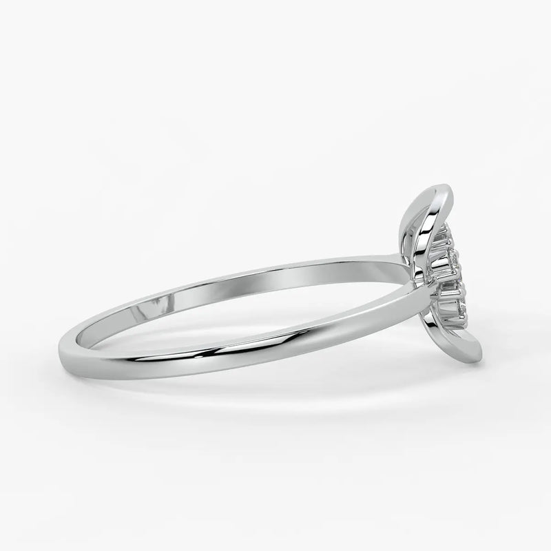Swirl Cluster Ladies Ring