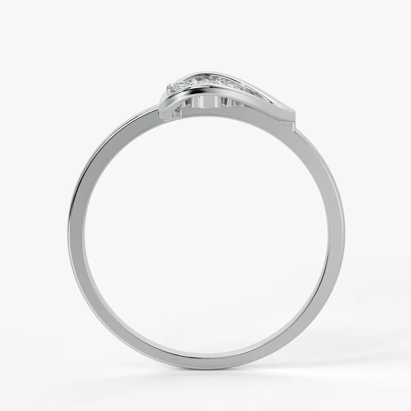 Swirl Cluster Ladies Ring