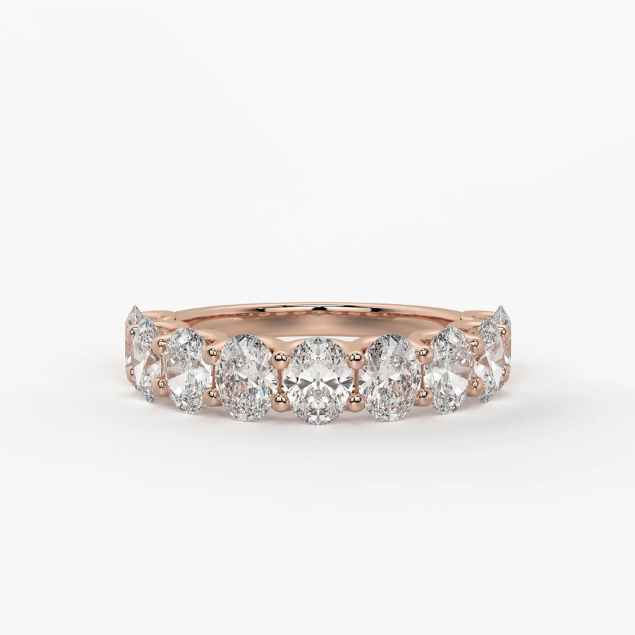 Ovelique Oval Diamond Eternity Band