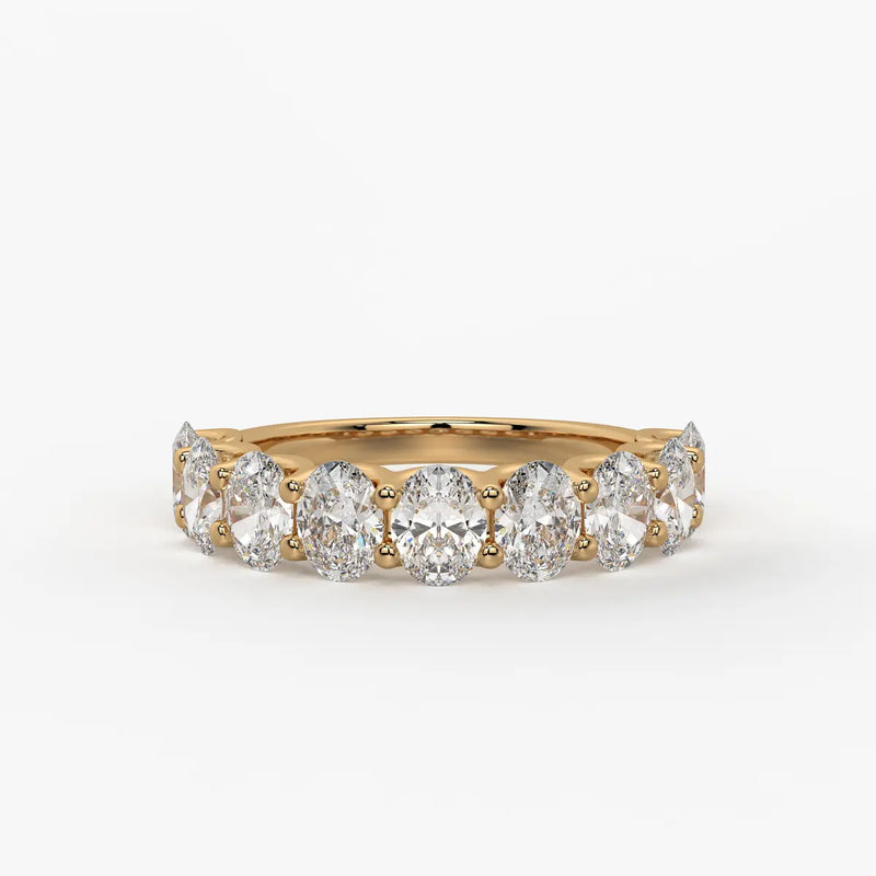 Ovelique Oval Diamond Eternity Band