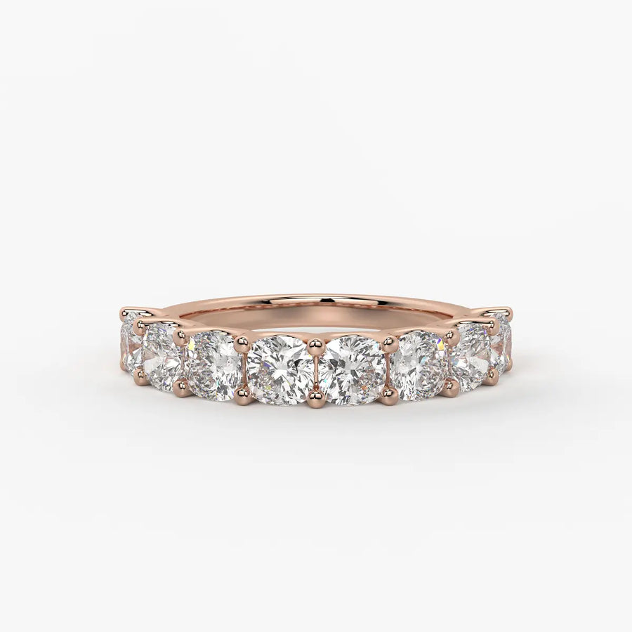 Velcera Cushion Diamond Eternity Band