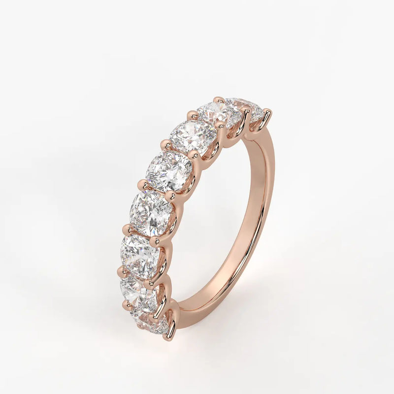 Velcera Cushion Diamond Eternity Band