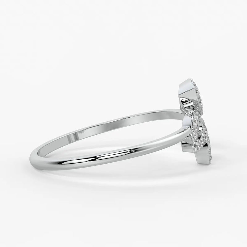 Triple Leaf Cluster Ladies Ring