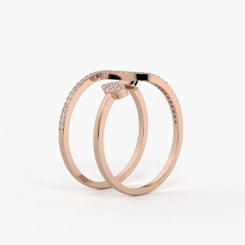Leaf Wrap Open Ladies Ring
