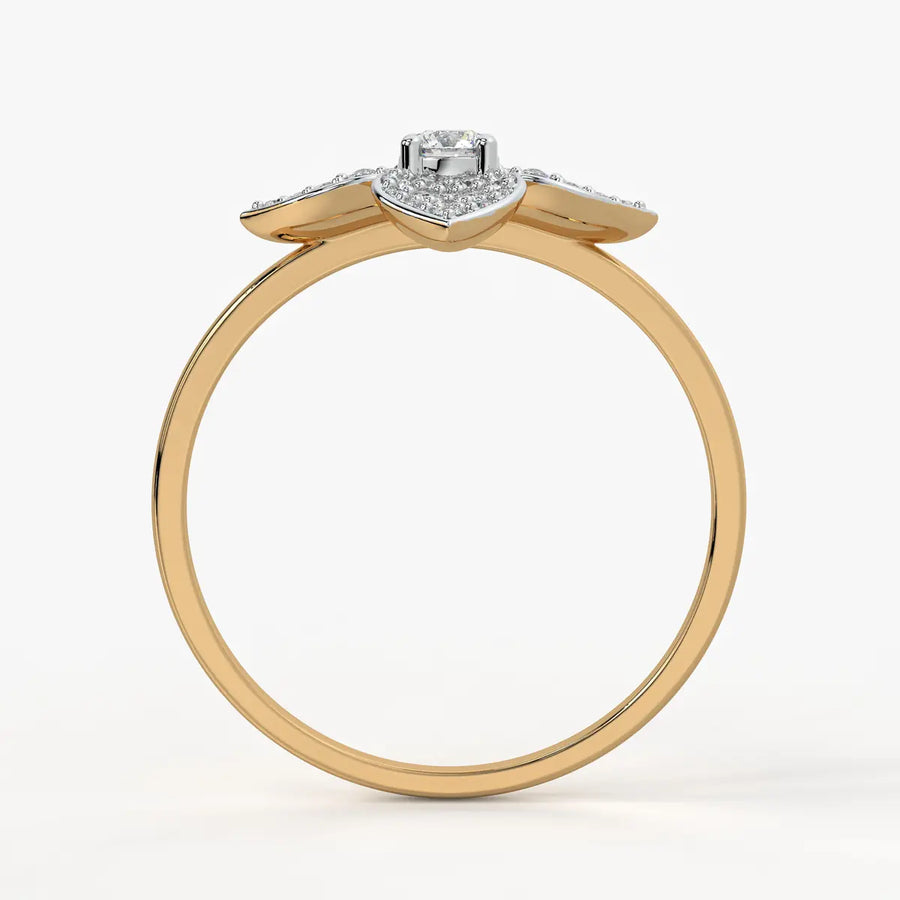 Bloom Petal Cluster Ladies Ring