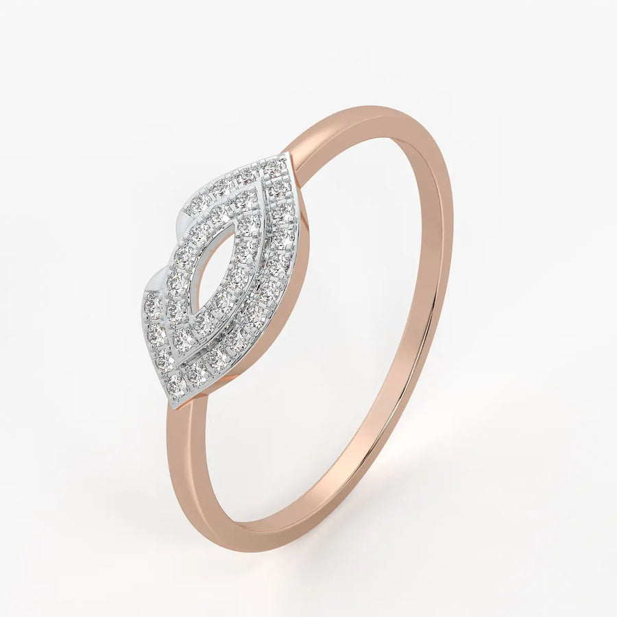 Marquise Halo Openwork Ladies Ring