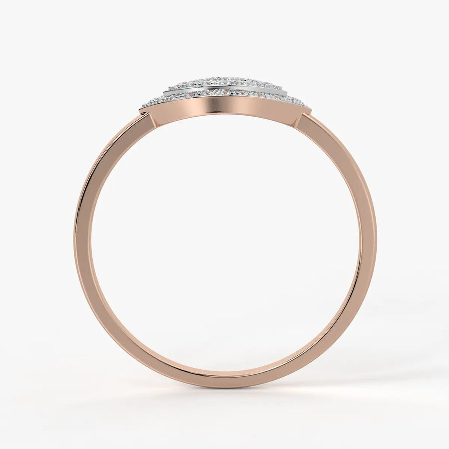 Marquise Halo Openwork Ladies Ring
