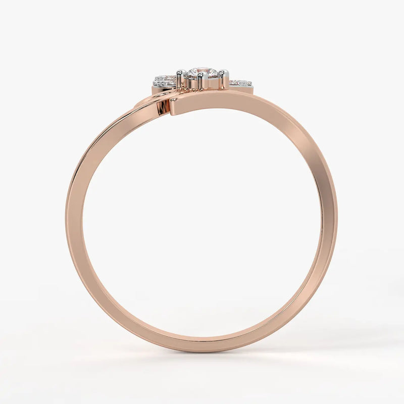 Floral Swirl Open Ladies Ring