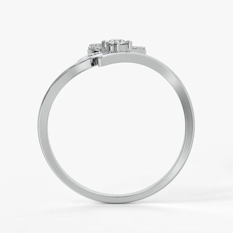 Floral Swirl Open Ladies Ring
