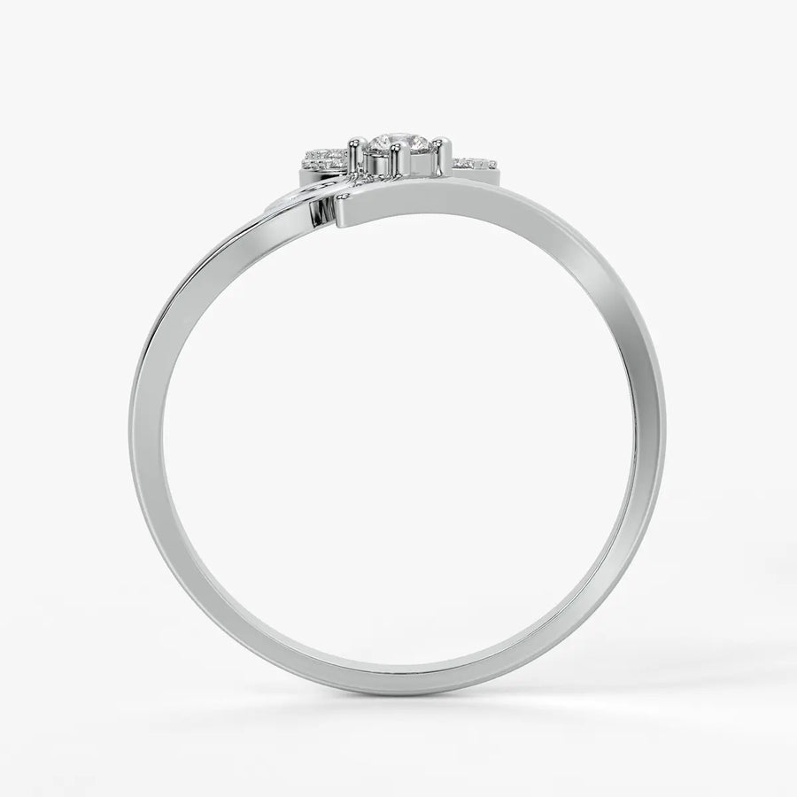 Floral Swirl Open Ladies Ring