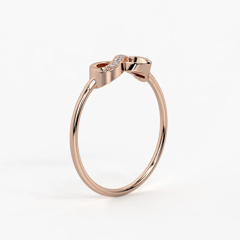 Heart Infinity Open Ladies Ring