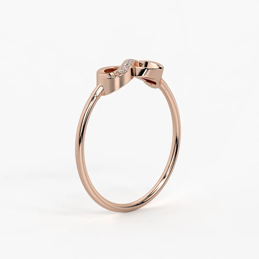Heart Infinity Open Ladies Ring