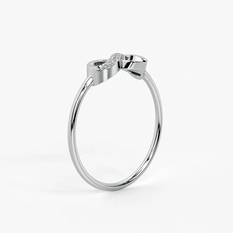 Heart Infinity Open Ladies Ring