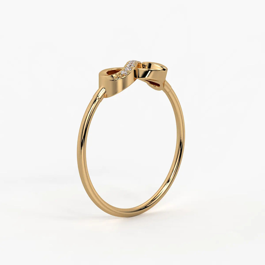Heart Infinity Open Ladies Ring