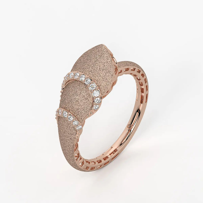 Crescent Curve Designer Ring