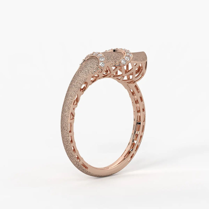 Crescent Curve Designer Ring
