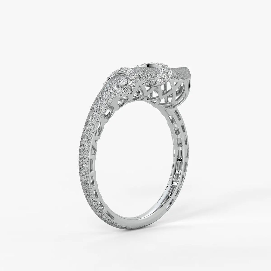 Crescent Curve Designer Ring
