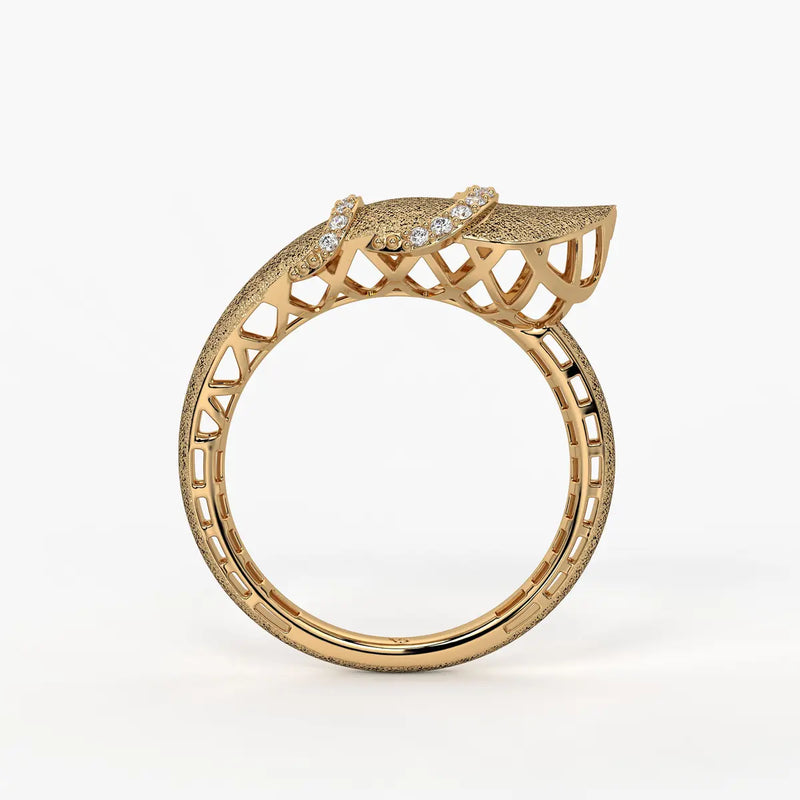 Crescent Curve Designer Ring