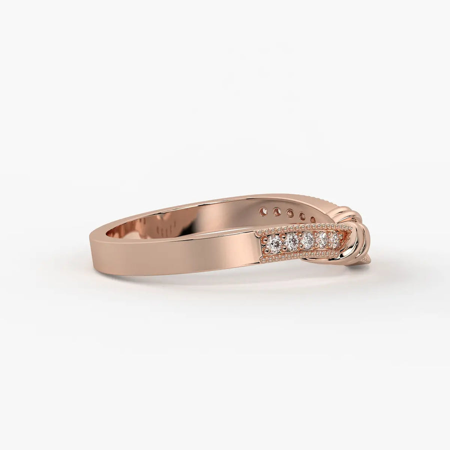 Twist Knot Accent Ladies Ring