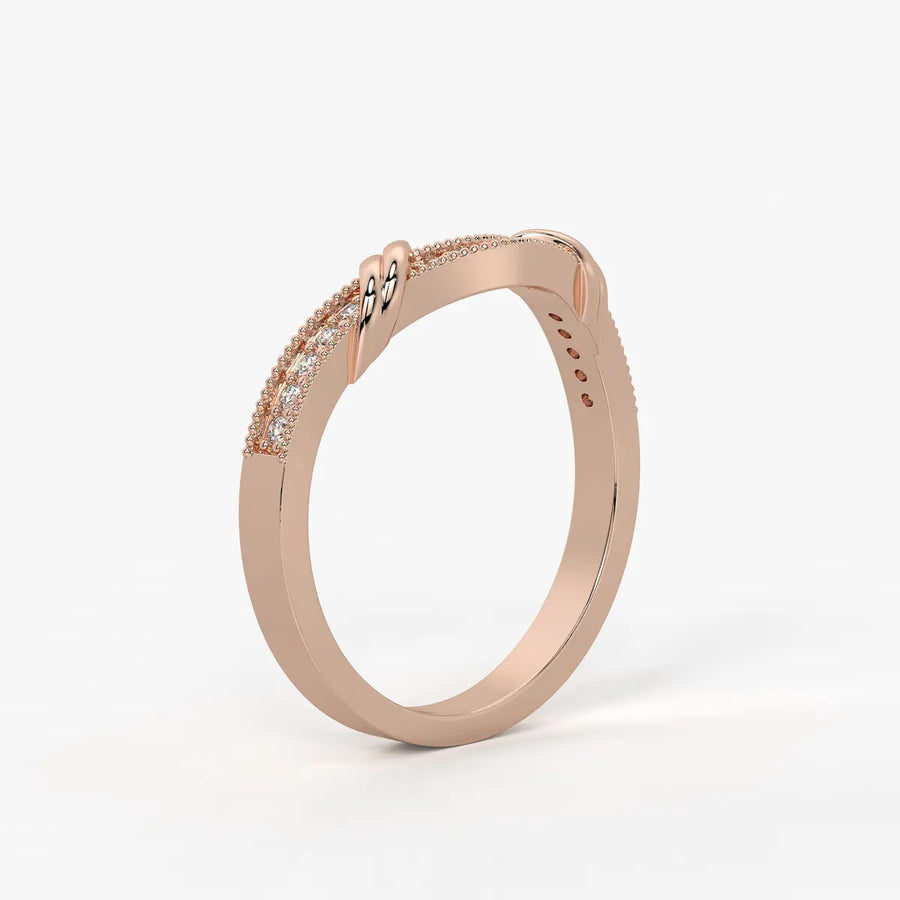 Twist Knot Accent Ladies Ring