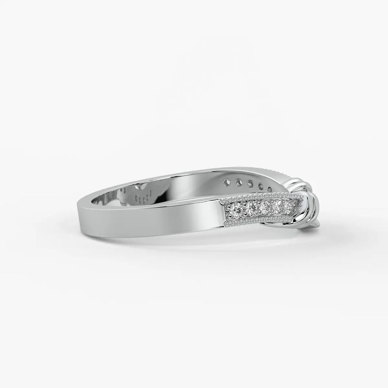 Twist Knot Accent Ladies Ring