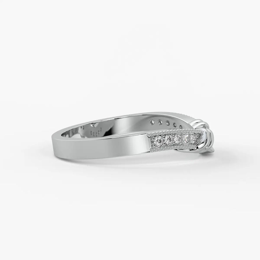Twist Knot Accent Ladies Ring