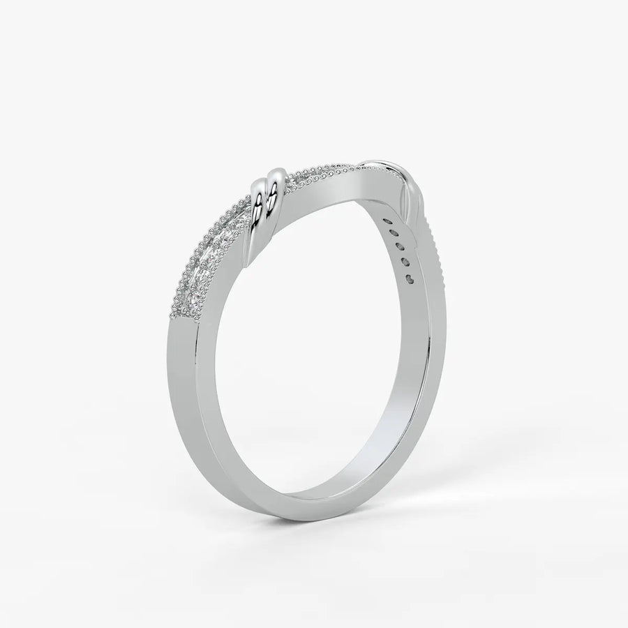 Twist Knot Accent Ladies Ring