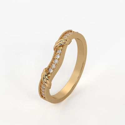 Twist Knot Accent Ladies Ring