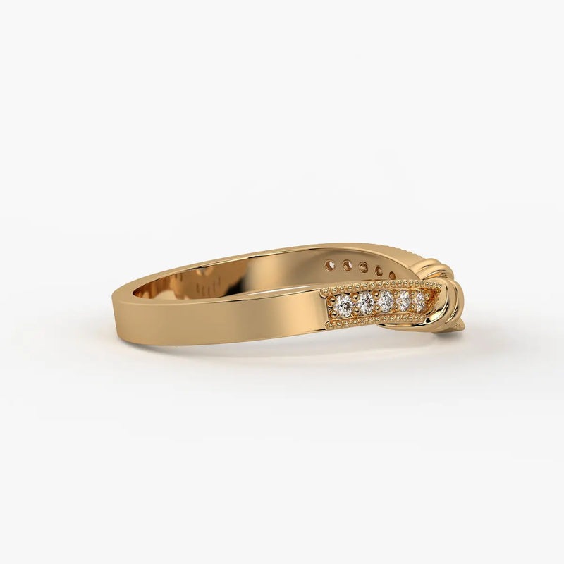 Twist Knot Accent Ladies Ring