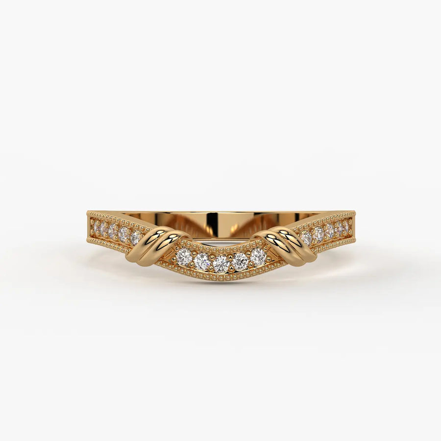 Twist Knot Accent Ladies Ring