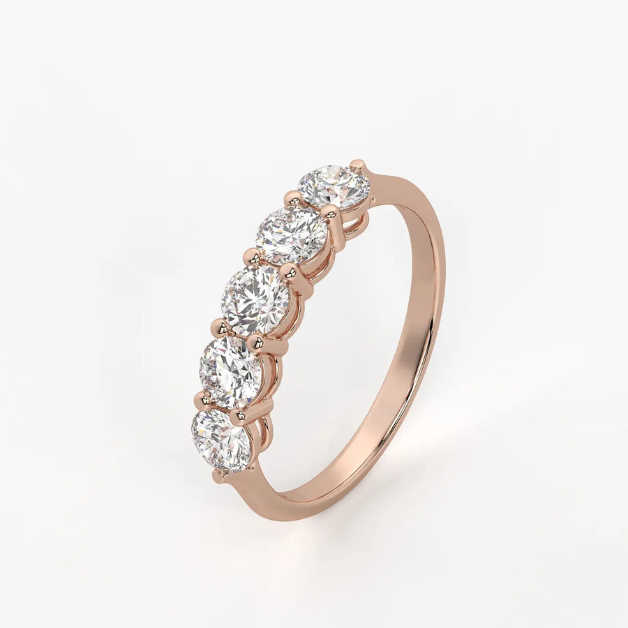 Stellar Row Diamond Ring