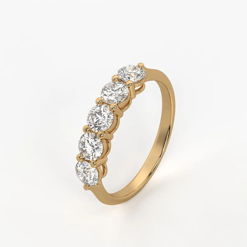 Stellar Row Diamond Ring