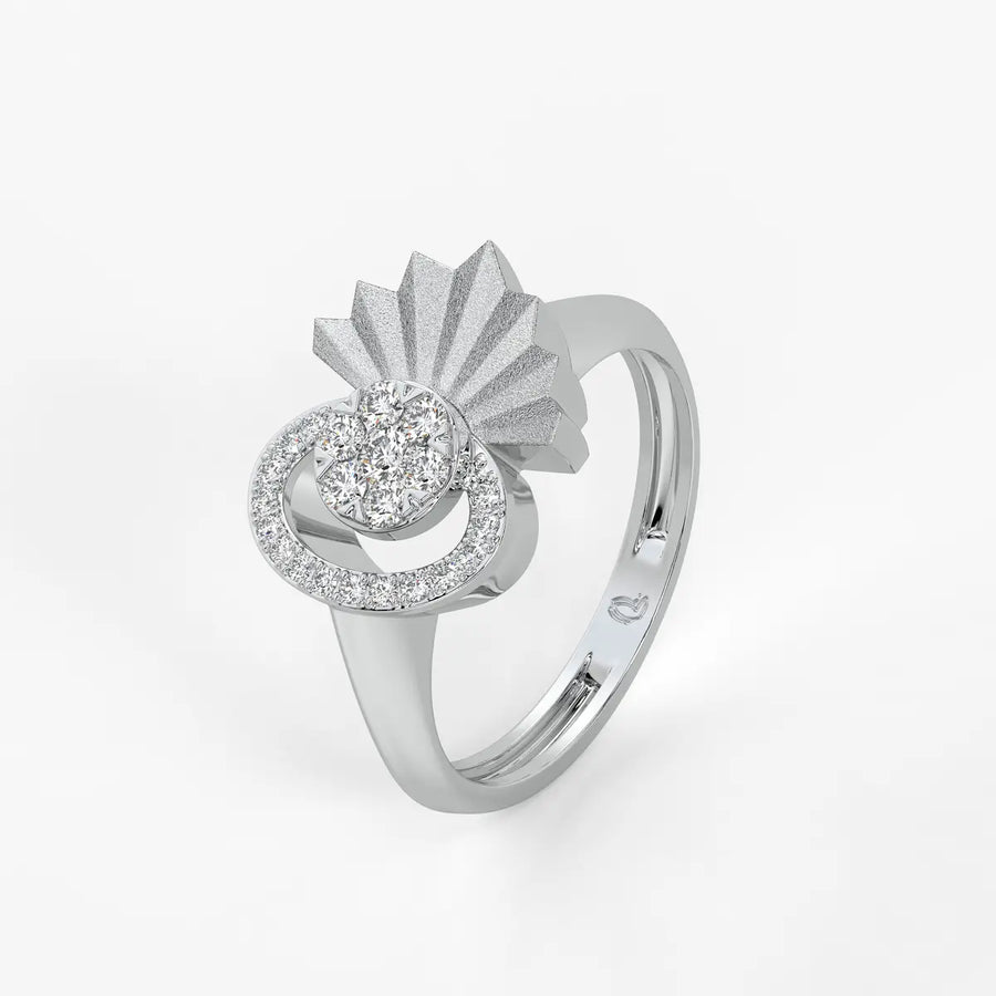 Sunflare Bloom Diamond Statement Ring