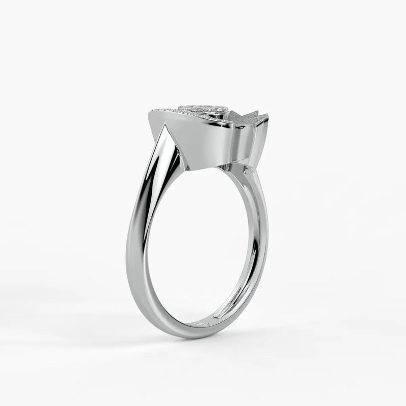 Sunflare Bloom Diamond Statement Ring