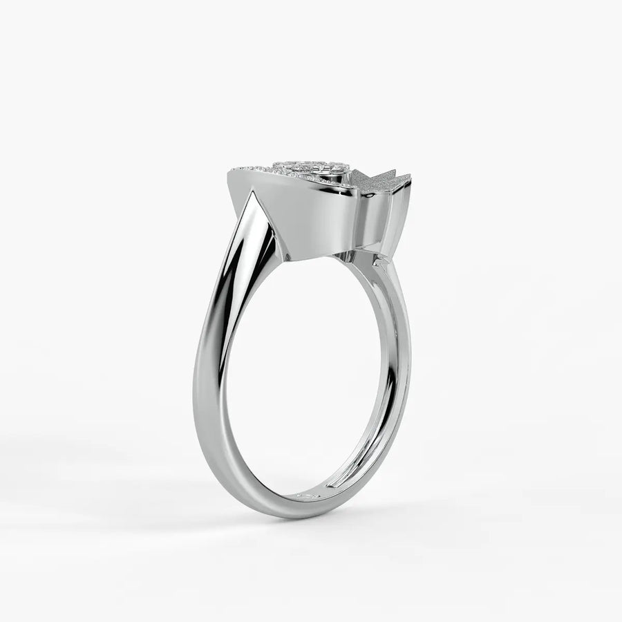 Sunflare Bloom Diamond Statement Ring
