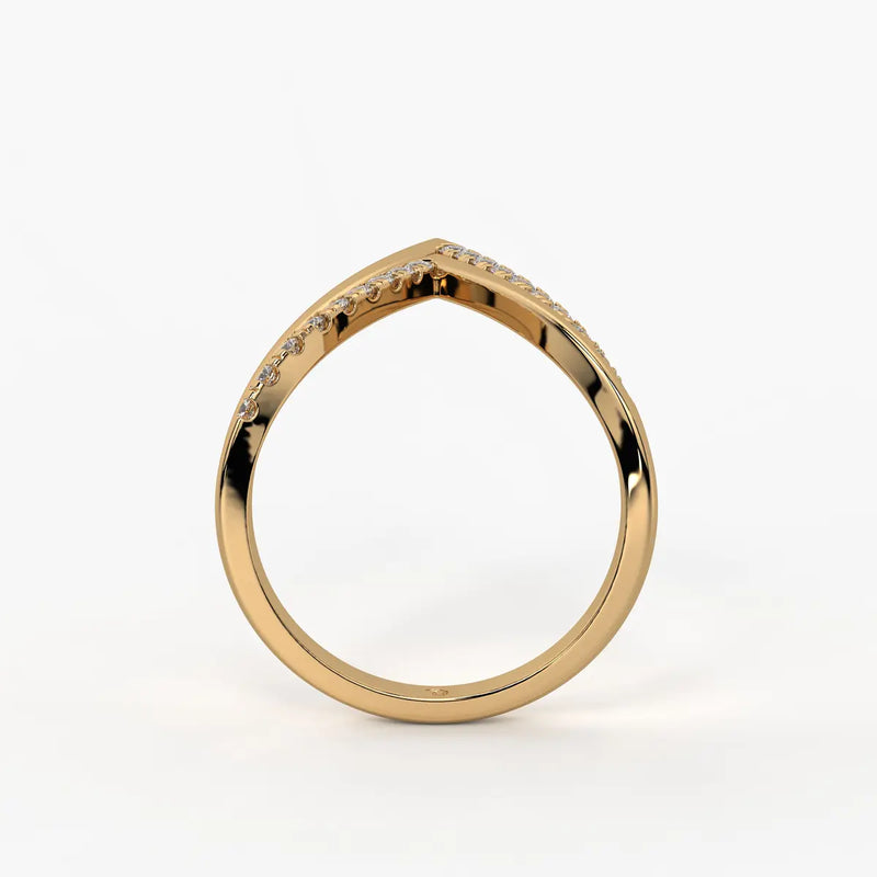 Triple Peak Chevron Fashion Ladies Ring