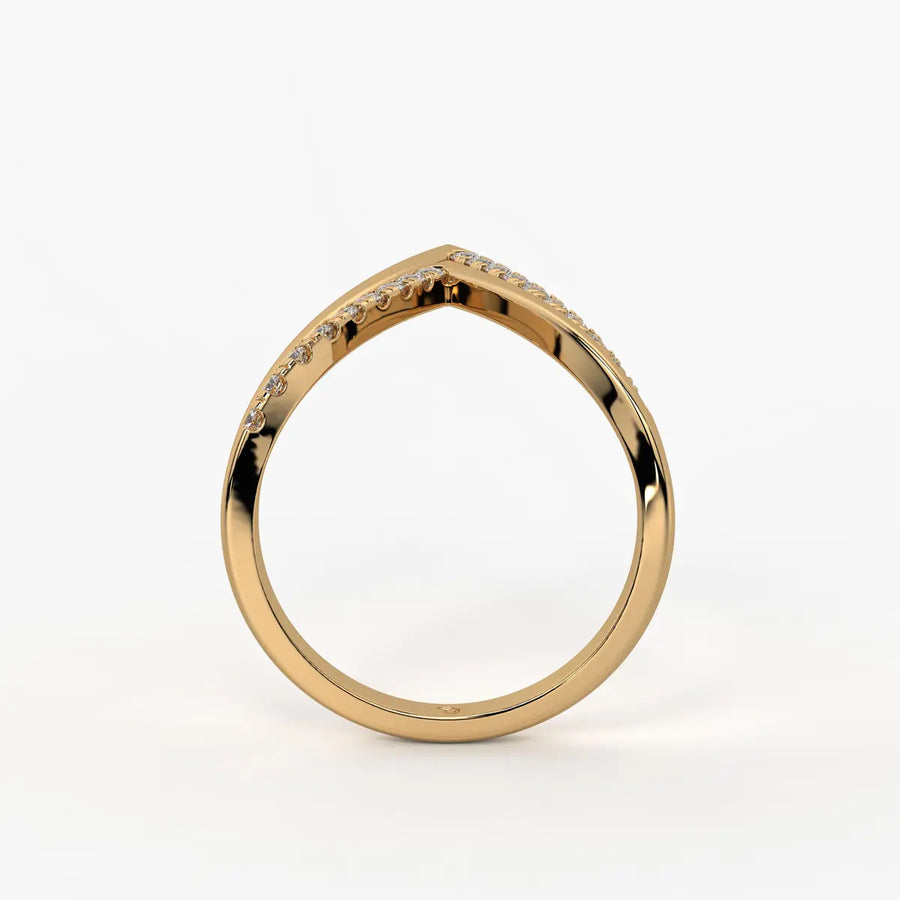Triple Peak Chevron Fashion Ladies Ring