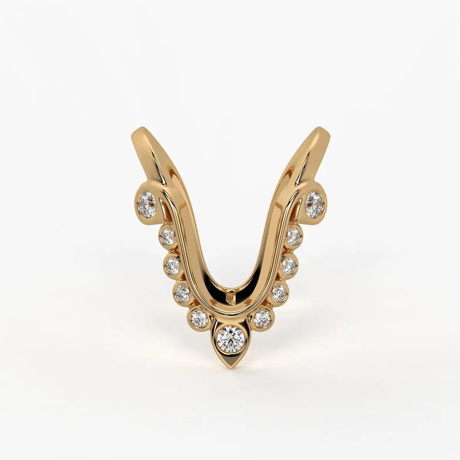 Royal V Curve Statement Ladies Ring